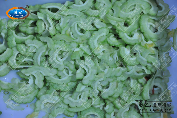 切苦瓜絲的效果