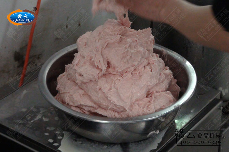 高速肉丸打漿機打出來的肉漿