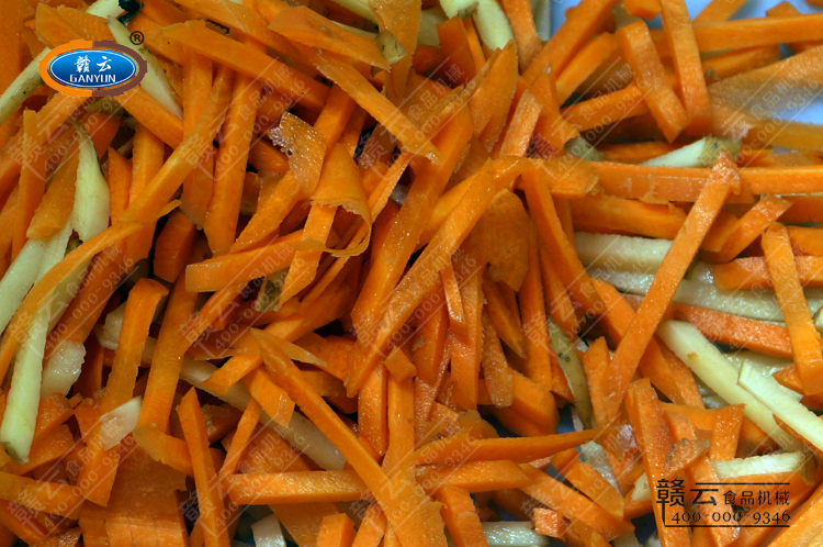 試機切出來的胡蘿卜絲