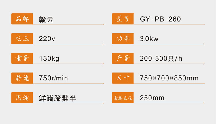豬蹄劈半機介紹4