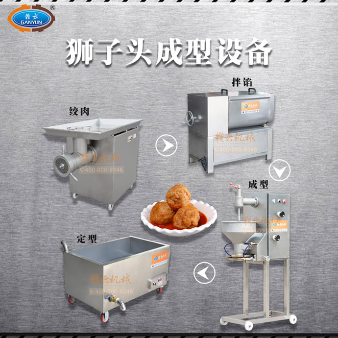 做獅子頭成型設備圖 做獅子頭成型設備圖